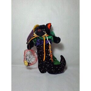 Vintage 16" Cat in Boot Indoor Halloween Plush Decor 2002